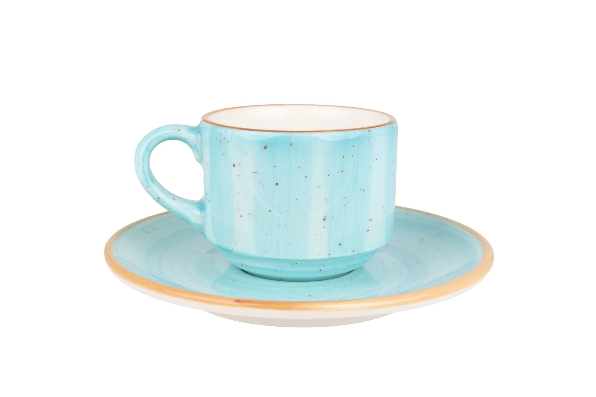 Bonna Aura Aqua - Espresso cups & saucer set of 6