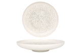 Lunar White Deep Plate 25 cm