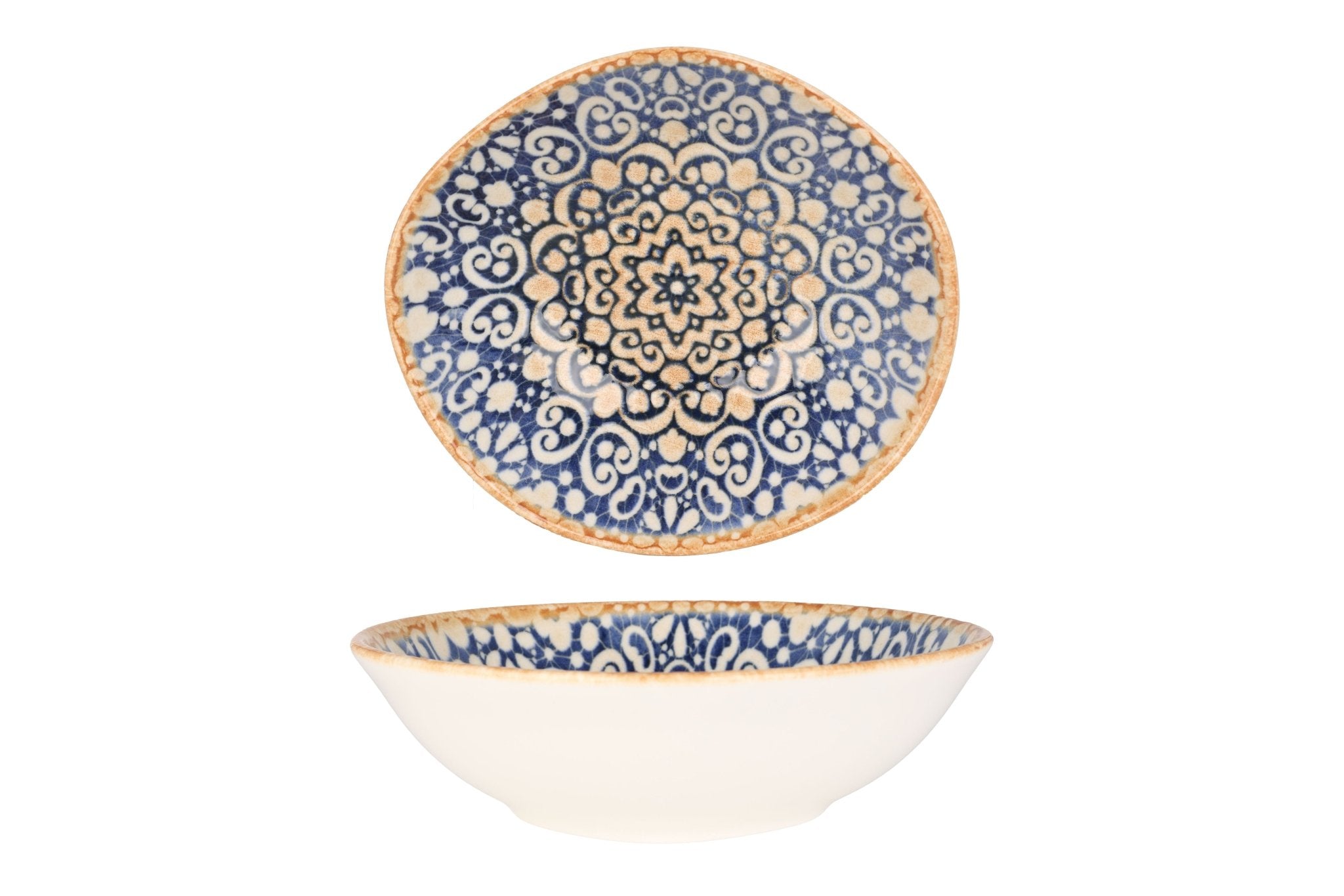 Bonna Piatti Alhambra – Set Da 6 Piatti In Porcellana Da 33 Cm – Ispirati All'arte Orientale – Microonde, Forno E Lavastoviglie