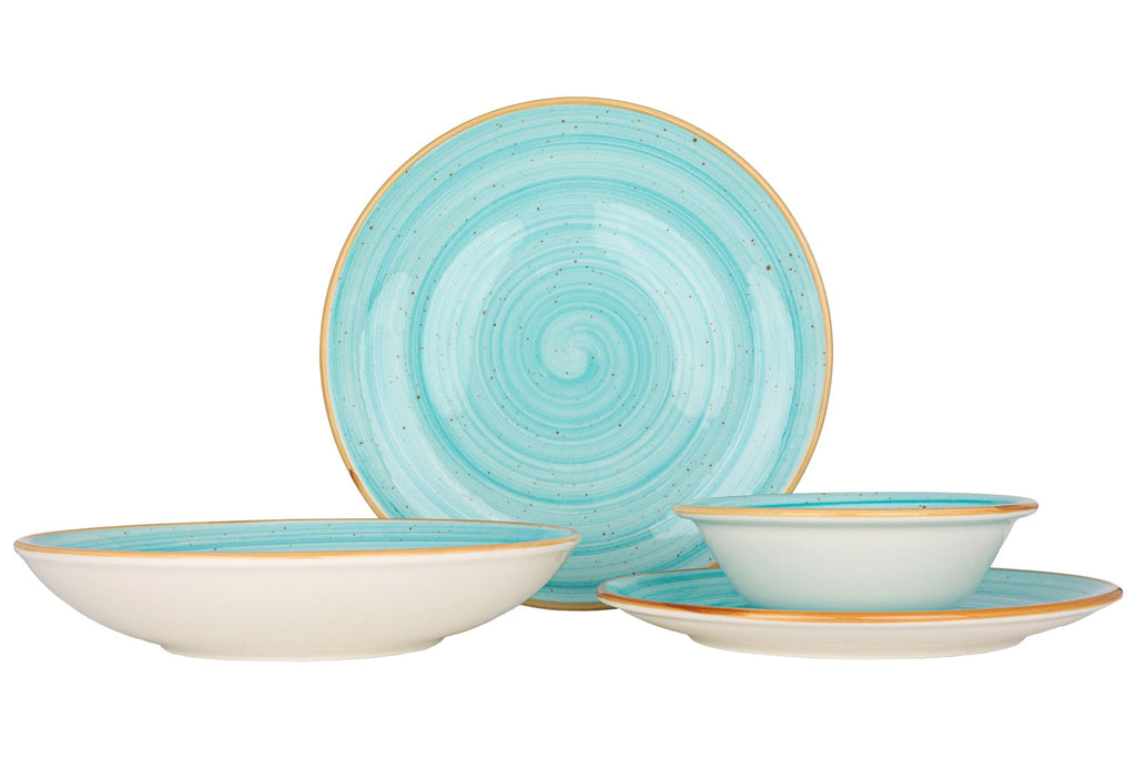 Assiettes Dessert Bonna Odette 19cm - Porcelaine Professionnelle Lot De 6 Assiettes Résistantes Chocs