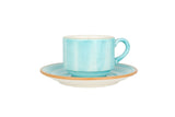Aura Aqua Teetasse mit Untertasse – 210 ml – 6er-Set – Chaplin Home