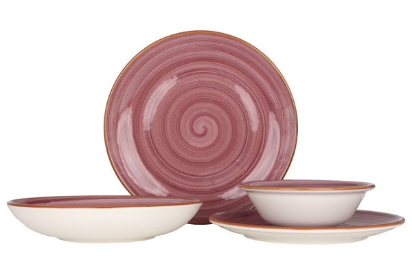 Aura Blackberry Dinnerware Set 24 pcs - Chaplin Home