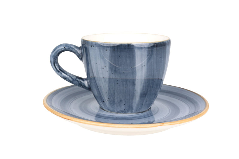 Aura Dusk Espresso cup with saucer - 80cc - set of 6 - Chaplin Home