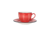 Aura Passion Teetasse mit Untertasse – 230 ml – 6er-Set – Chaplin Home