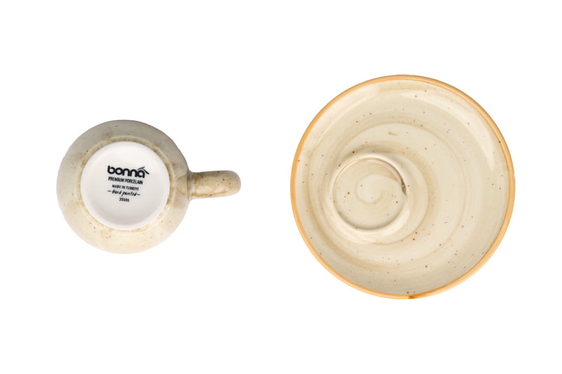 Aura Terrain Espresso cup with saucer - 70cc - set of 6
