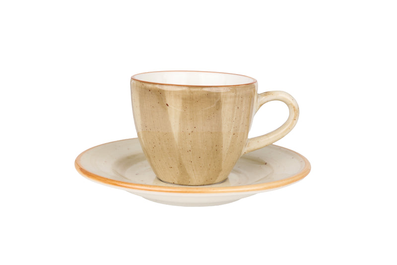 Aura Terrain Espresso cup with saucer - 80cc - set of 6