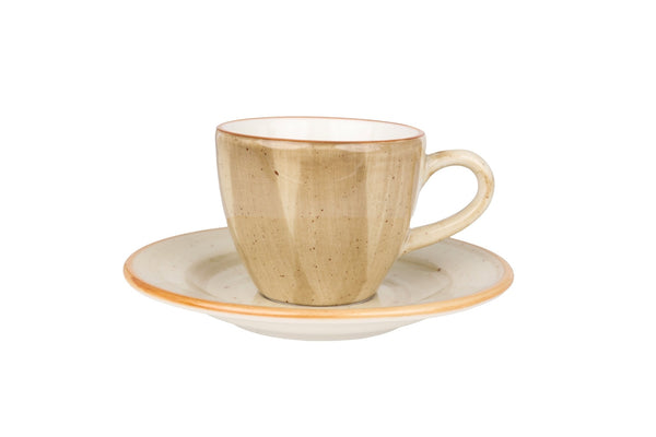 Aura Terrain Espresso cup with saucer - 80cc - set of 6 - Chaplin Home