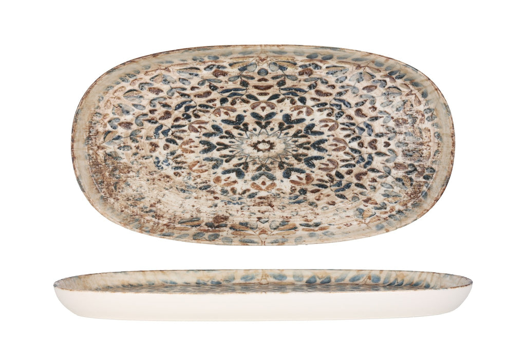 Rinart porcelain - Aztec - service plate 35x18 cm - Chaplinhome