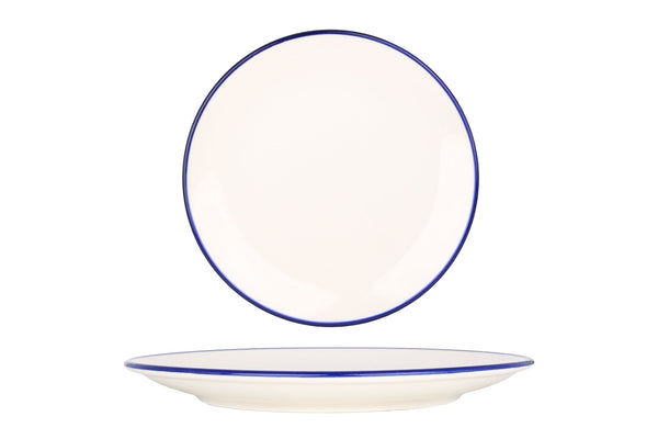 Blue Edge Dessert Plate 17 cm - Chaplin Home