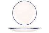 Blue Edge Dinner Plate 25 cm - Chaplin Home
