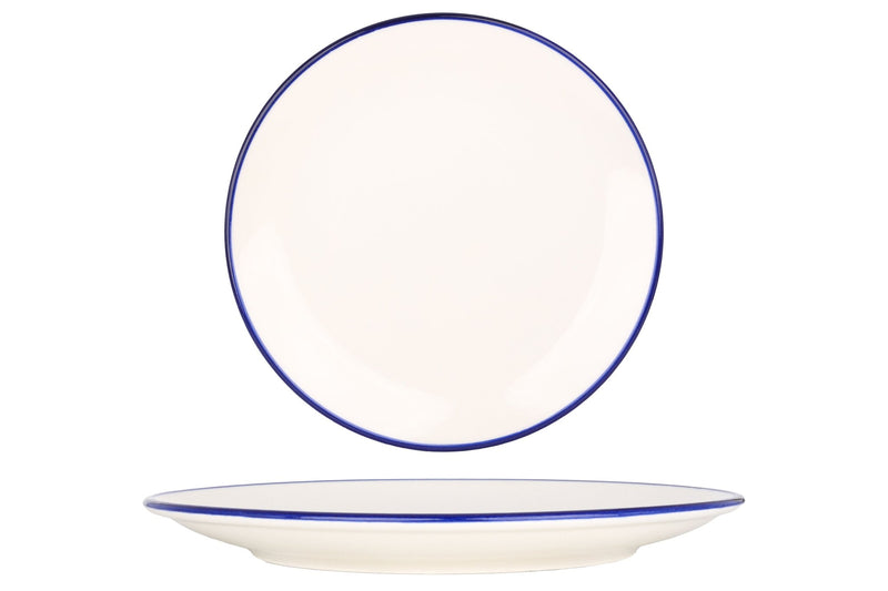 Blue Edge Dinner Plate 25 cm - Chaplin Home