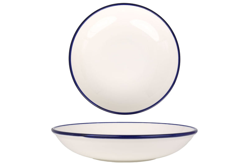 Blue Edge Dinnerware Set 24 pc's - Chaplin Home