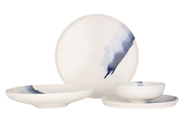 Blue Wave Dinnerware Set 24 pcs