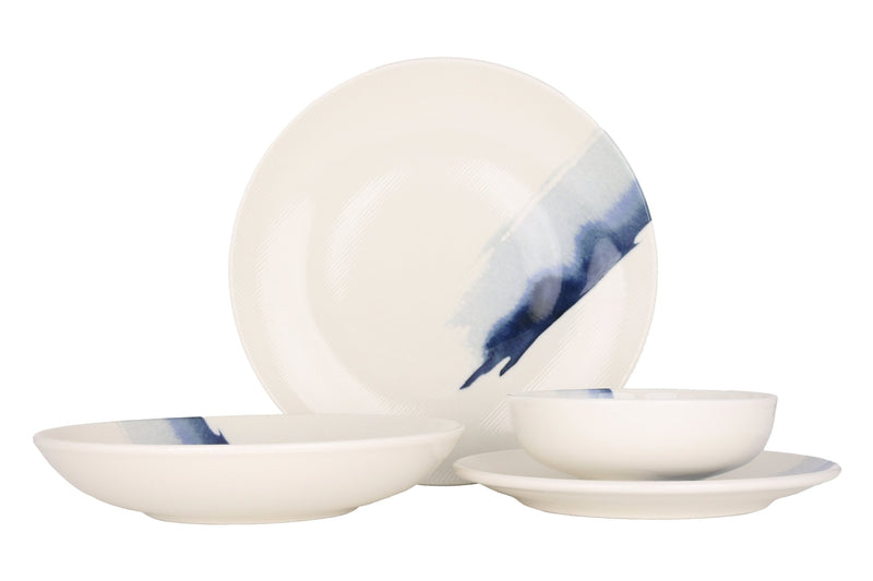 Blue Wave Dinnerware Set 24 pcs - Chaplin Home