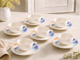 Kymen Koffiekop met schotel - 250cc - set van 6