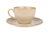 Sand Snell Tea cup with saucer - 230cc - set of 6