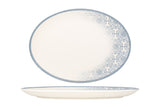 Casa Blue Oval serviceplade 36x21 cm