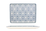 Casa Blue Rectangular Service Plate 30x22 cm