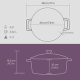 Cast Iron Casserole - 20 cm - Chaplin Home