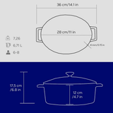 Cast Iron Casserole - 28 cm - Chaplin Home