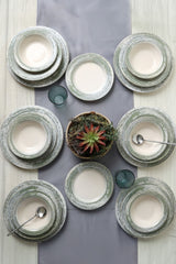 Deep Green Assos Dinnerware Set 24 pcs - Chaplin Home