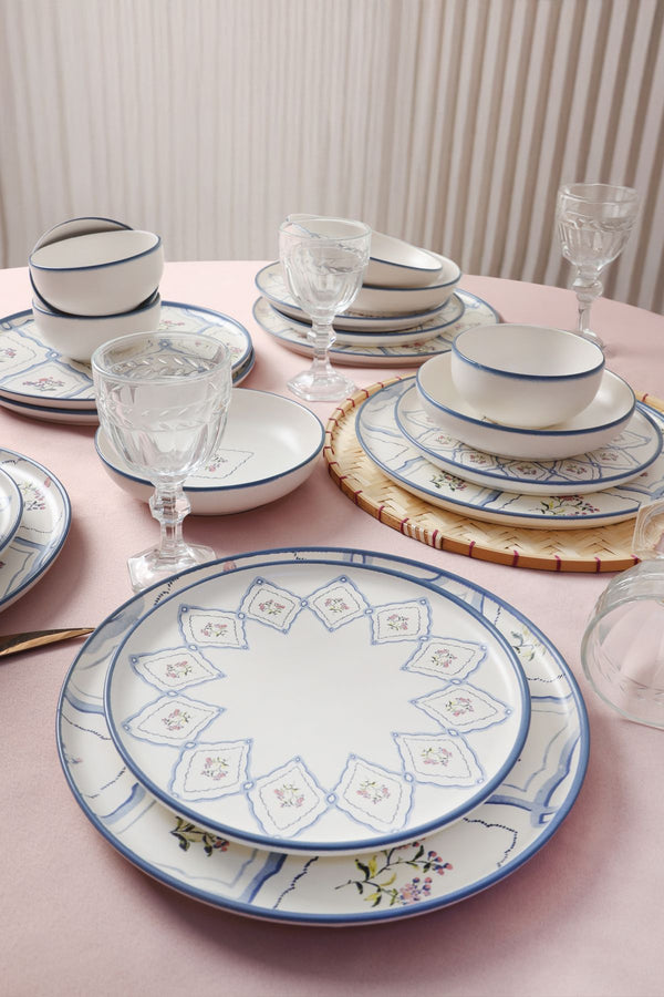 Floral Waves Dinnerware Set 24 pcs - Chaplin Home