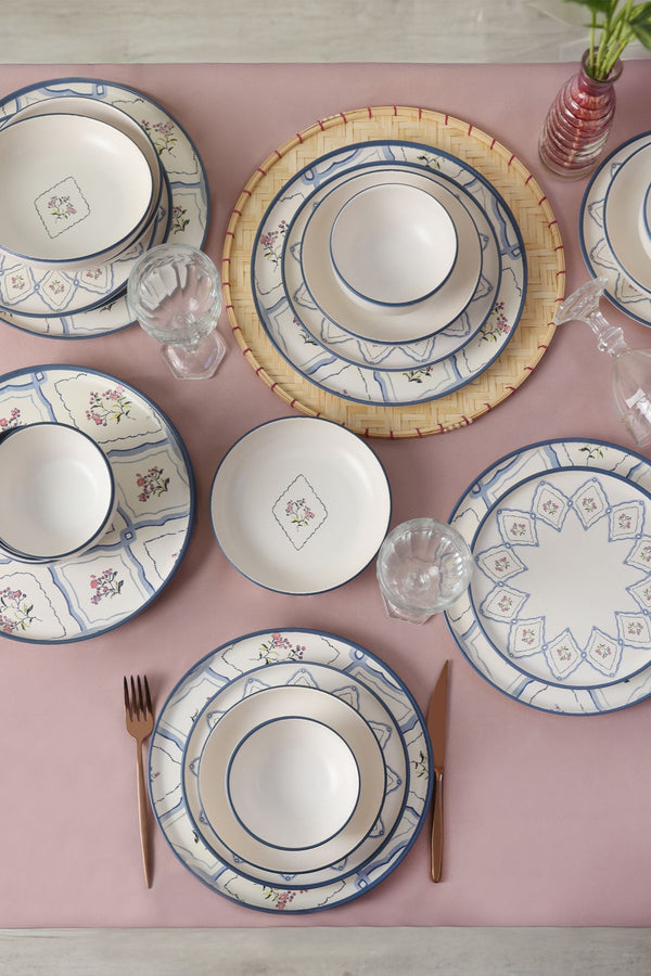 Floral Waves Dinnerware Set 24 pcs - Chaplin Home