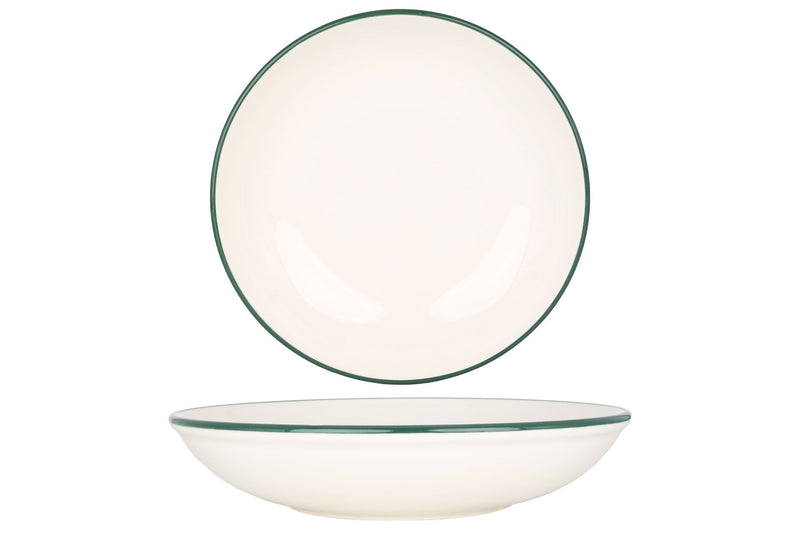 Green Edge Deep Plate 20 cm (650cc) - Chaplin Home