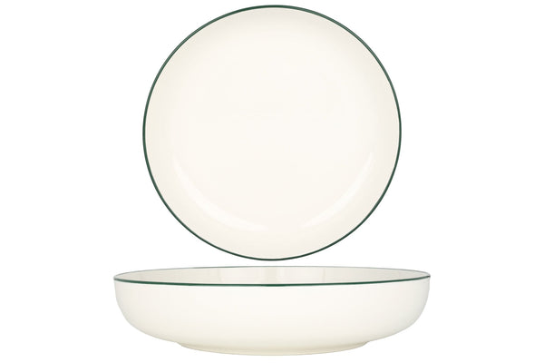 Green Edge Deep Plate 26 cm (2000cc) - Chaplin Home