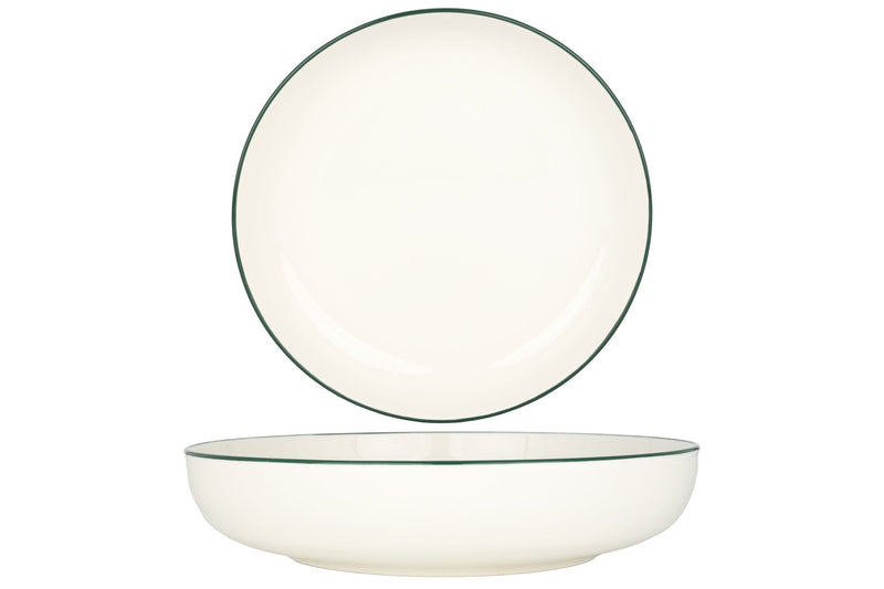 Green Edge Deep Plate 26 cm (2000cc) - Chaplin Home