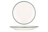 Green Edge Dessert Plate 23 cm - Chaplin Home