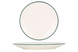 Green Edge Dinner Plate 25 cm - Chaplin Home
