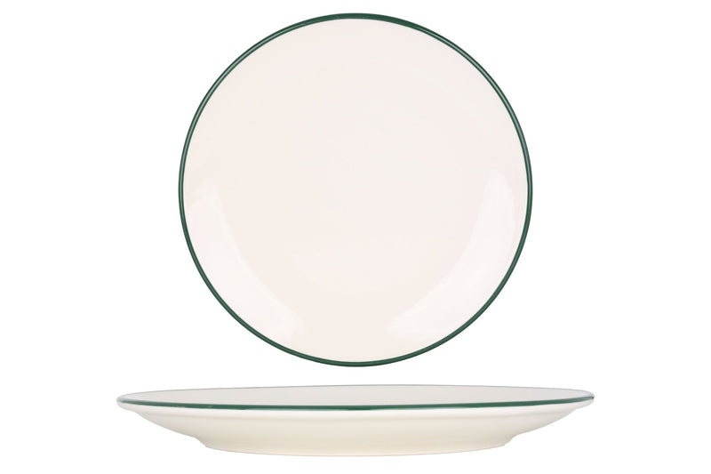 Green Edge Dinner Plate 25 cm - Chaplin Home