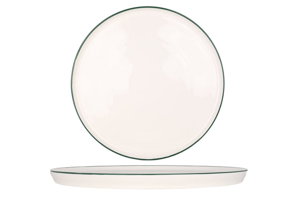 Green Edge Dinner Plate 28 cm - Chaplin Home