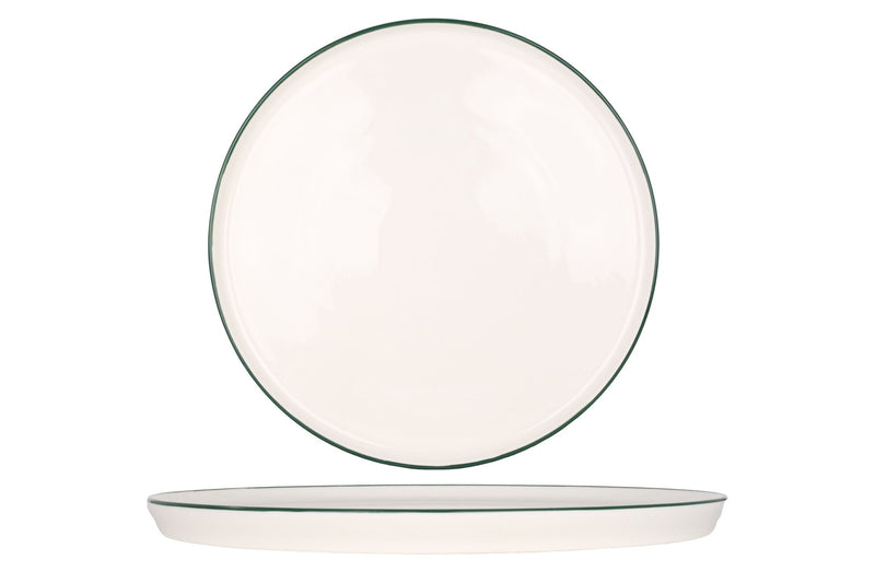 Green Edge Dinner Plate 28 cm - Chaplin Home