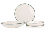 Green Edge Dinnerware Set 24 pc's - Chaplin Home