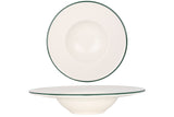 Green Edge Pasta Plate 28 cm (400cc) - Chaplin Home