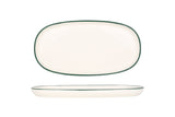 Green Edge Service Plate 25x13 cm - Chaplin Home