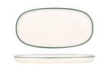 Servisní talíř Green Edge 30x15 cm - Chaplin Home