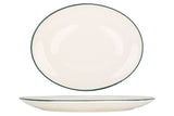 Green Edge Service Plate 36 cm - oval - Chaplin Home
