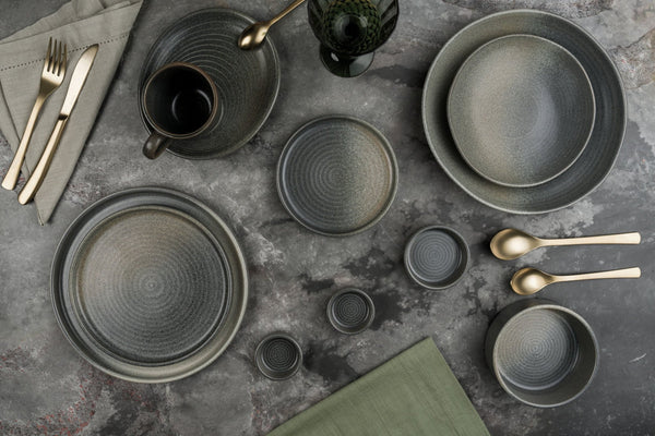 Hornfels Dinnerware Set 24 pcs (Medium) - Chaplin Home