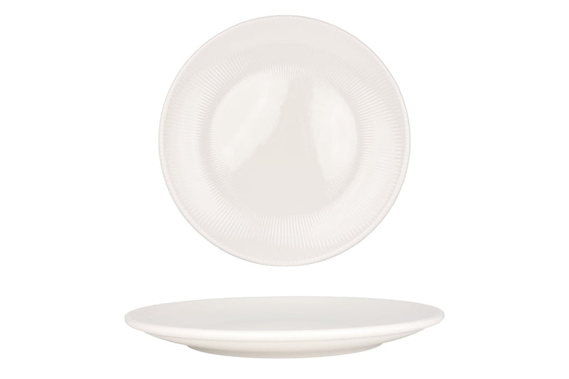 Iris White Dessert Plate 21 cm - Chaplin Home