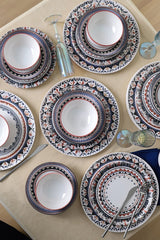 Keraart Ethnic Dinnerware Set 24 pcs - Chaplin Home