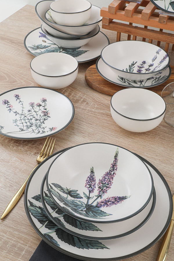 Keraart Flower Garden Dinnerware Set 24 pcs - Chaplin Home