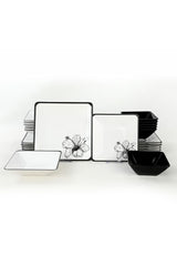 Keraart Lotus Dinnerware Set 24 pcs - Chaplin Home