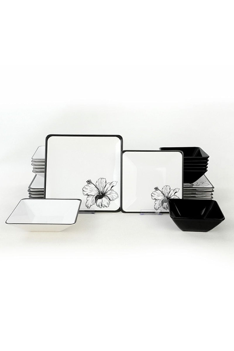 Keraart Lotus Dinnerware Set 24 pcs - Chaplin Home