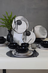 Keraart Shadowy Dinnerware Set 24 pcs - Chaplin Home