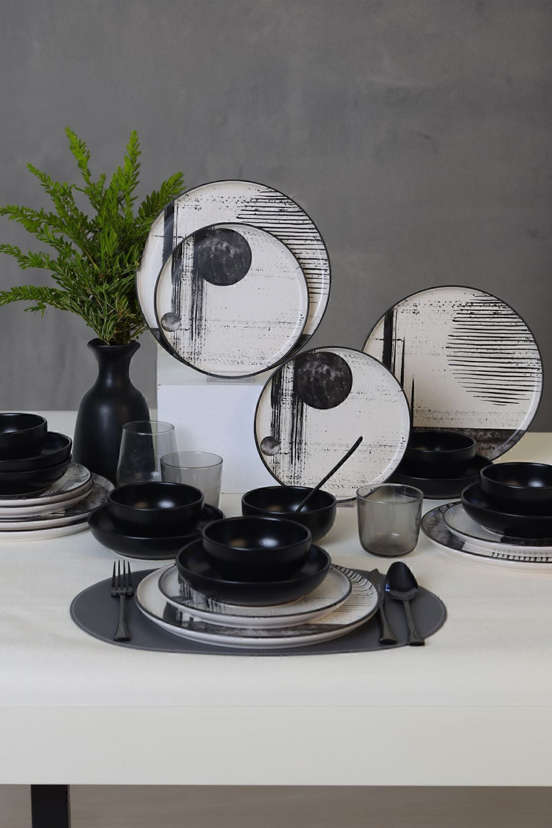 Keraart Shadowy Dinnerware Set 24 pcs - Chaplin Home