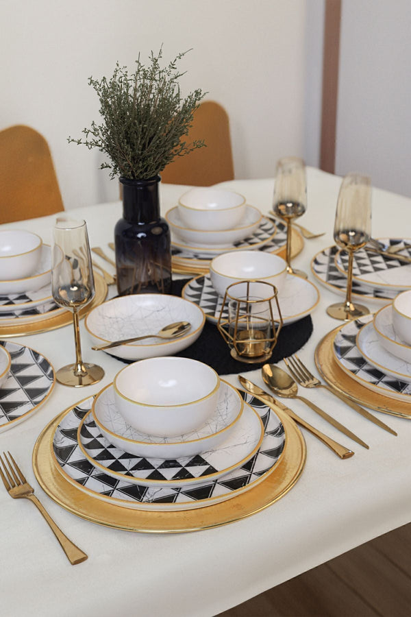 Keraart Trigon Dinnerware Set 24 pcs - Chaplin Home
