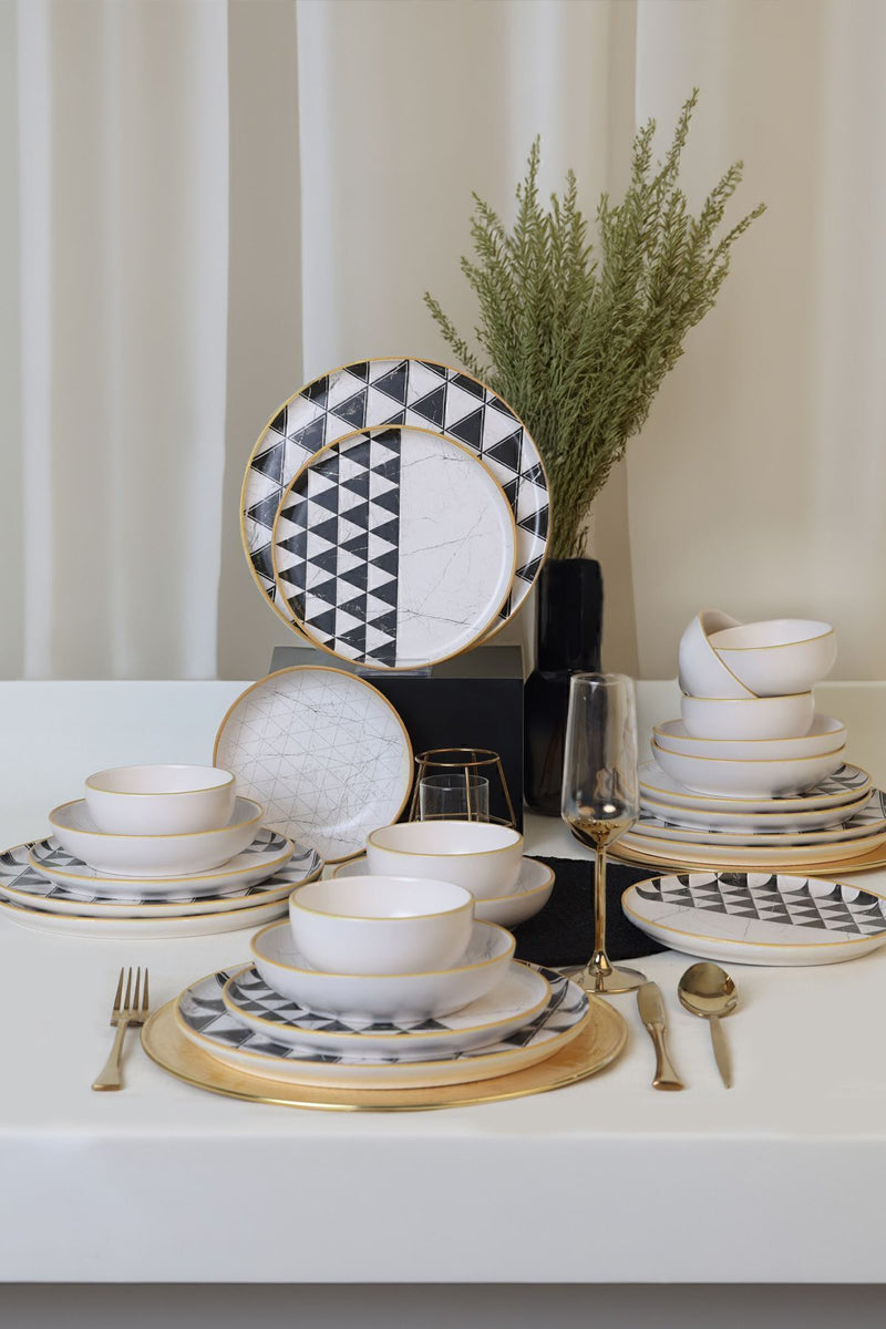 Keraart Trigon Dinnerware Set 24 pcs - Chaplin Home